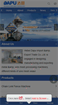 Mobile Screenshot of dapumachinery.com